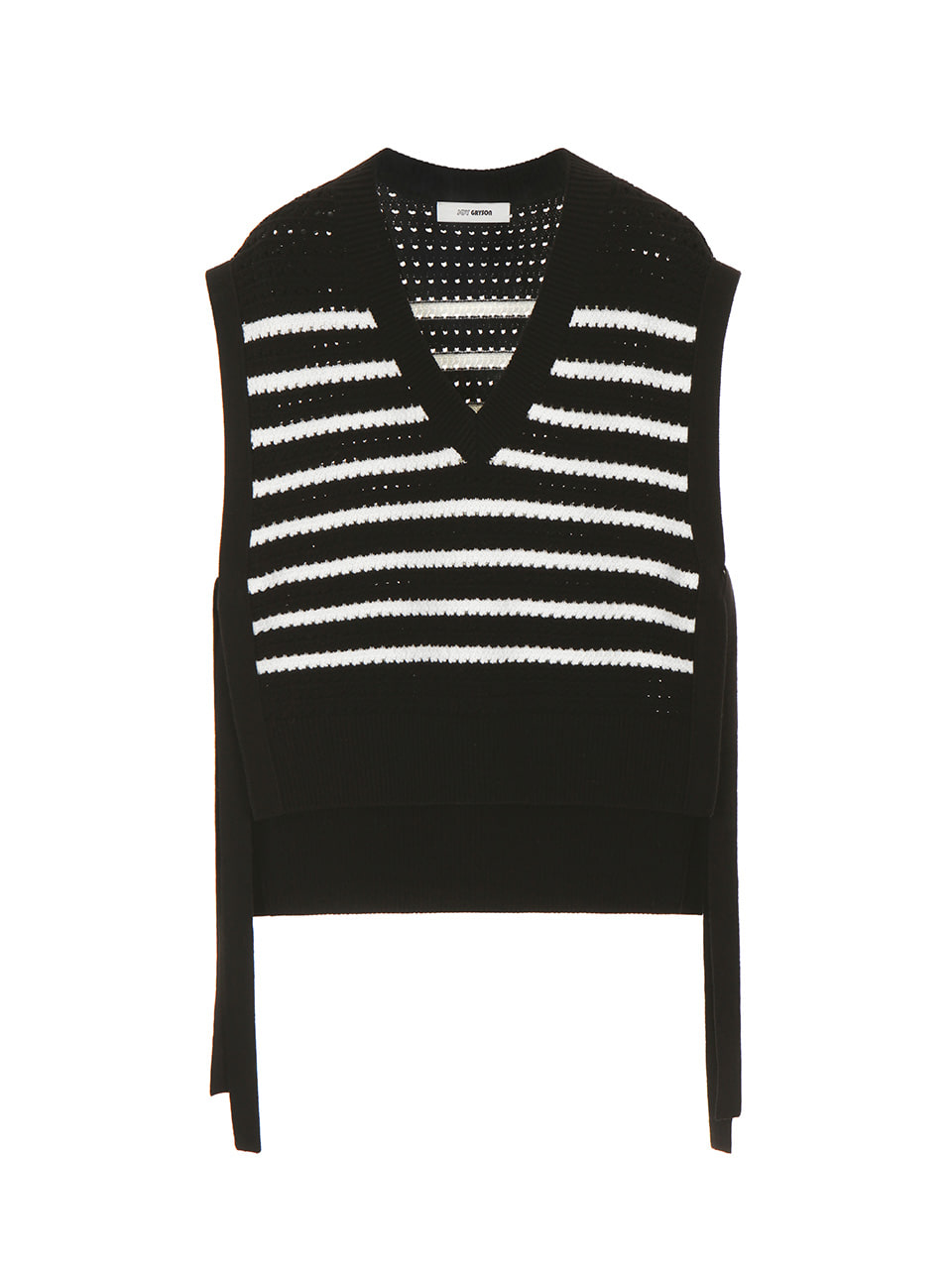 Oversize Stripe Knit Vest KK2SV0100_20
